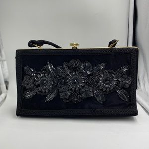 Black Vintage Floral Bag